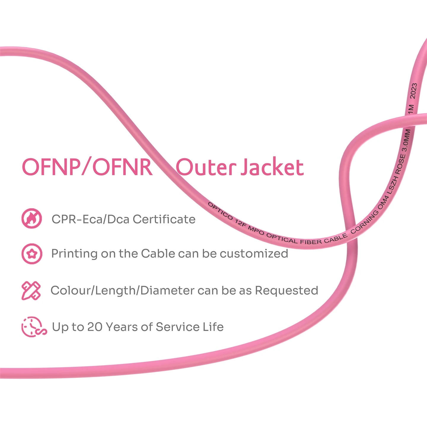 MTP Patch Cord OM4 12 Cores