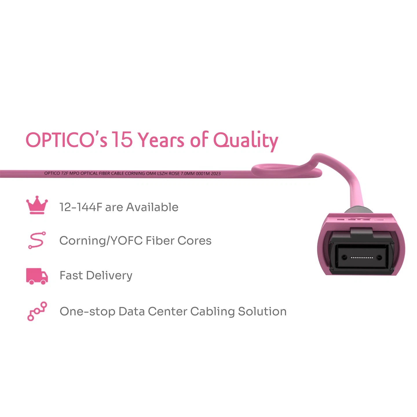 72F MTP MPO Patch Cord OM4